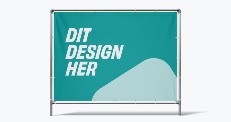 Flexbannersystem (1-sidet) inkl. montage