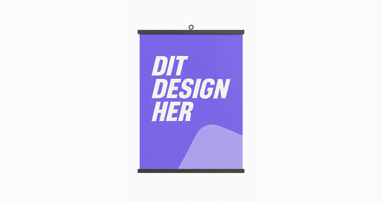 Plakatophæng med liste