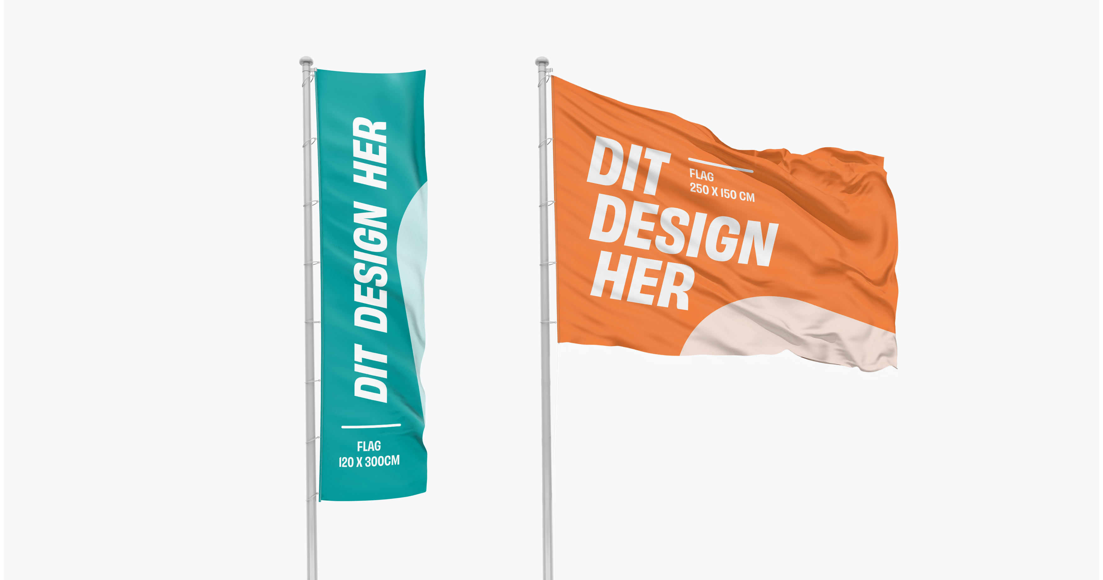 Flag Med Logo Flag Med Logo! Facader, Flagstænger, Mødeborde Og
